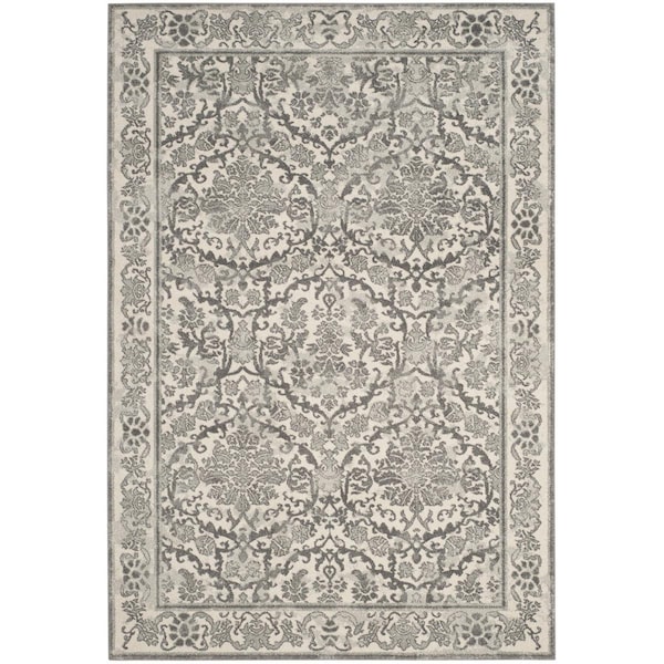 Safavieh Evoke Medium Rectangle Area Rug, Ivory and Grey - 5 ft.-1 in. x 7 ft.-6 in. EVK242D-5 - main